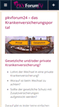 Mobile Screenshot of pkvforum24.de