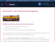 Tablet Screenshot of pkvforum24.de